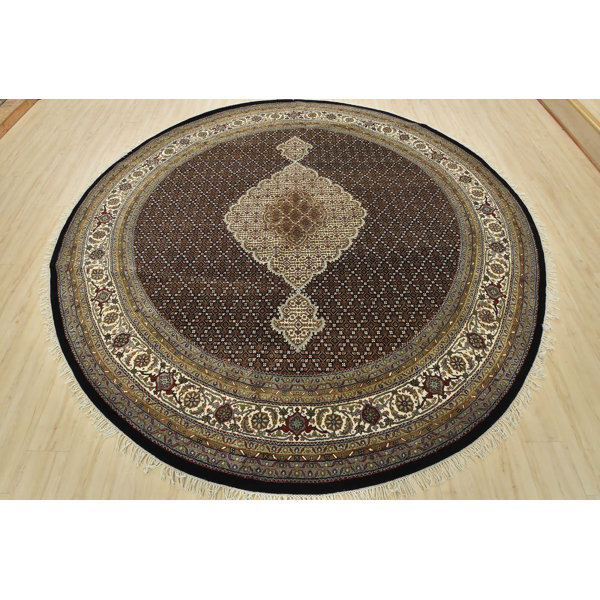ERugBazaar Hand Knotted Wool Black Rug Wayfair